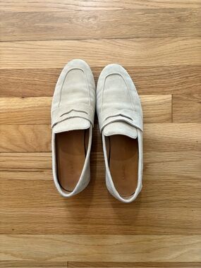 Quince Suede Loafers in Light Beige